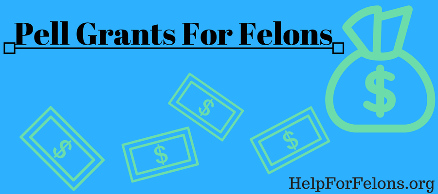 Infographic "Pell grants for felons." A bag of money with dollars falling out of it.