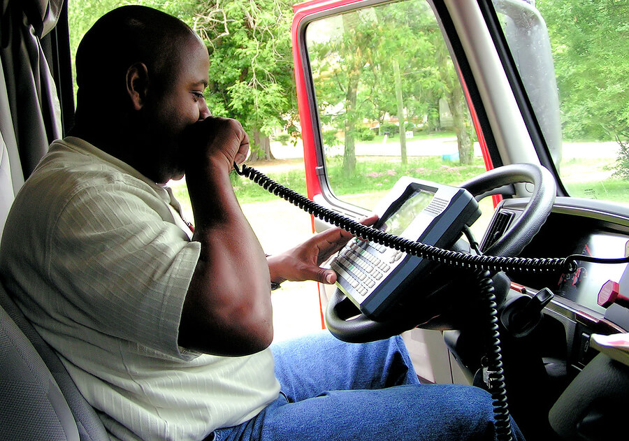 Picture of a truck driver with a felony that has a cdl.