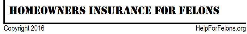 Banner "Homeowners insurance for felons."