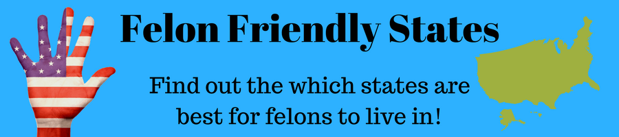 Image of the united states and the caption "felon friendly states."