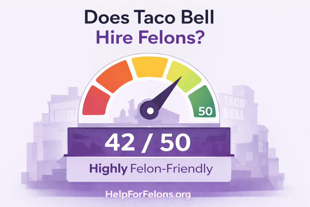 Image of Taco Bells Felon Friendly Job Score.
